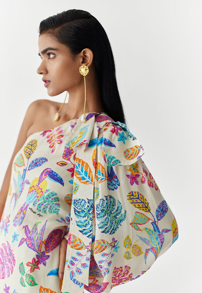 Amazon One Shoulder Dress DRESSES IKKIVI