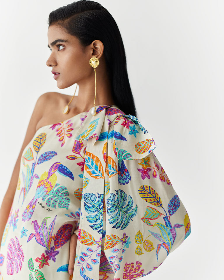 Amazon One Shoulder Dress DRESSES IKKIVI