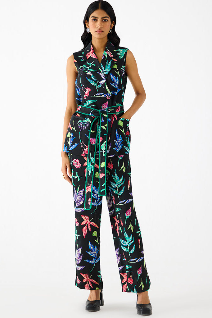 Black Botanica Blazer Set SETS IKKIVI