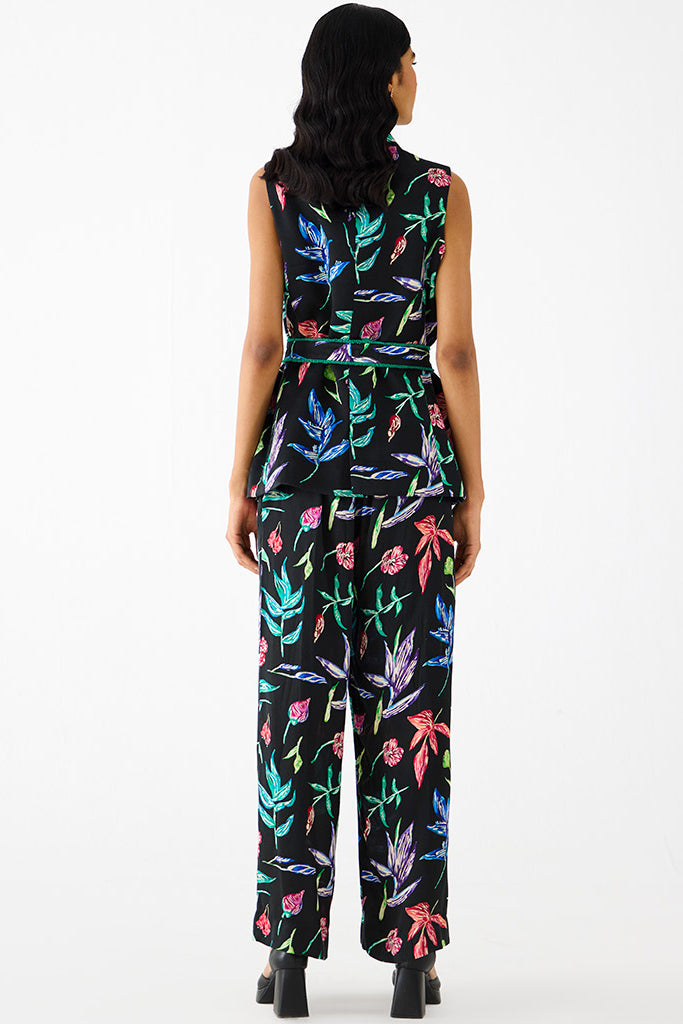 Black Botanica Blazer Set SETS IKKIVI