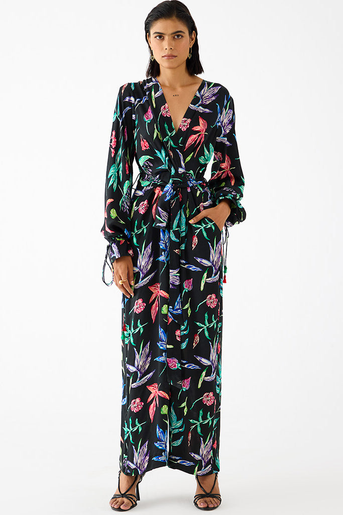 Black Botanica Jumpsuit JUMPSUITS IKKIVI