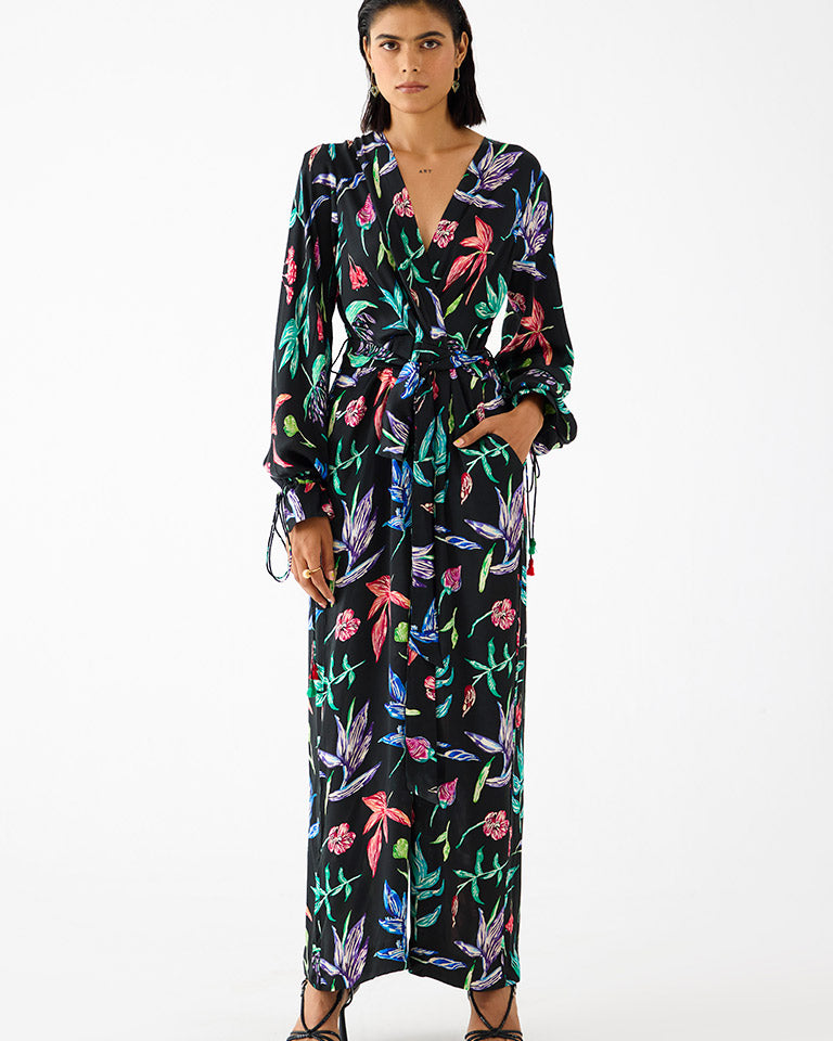 Black Botanica Jumpsuit JUMPSUITS IKKIVI