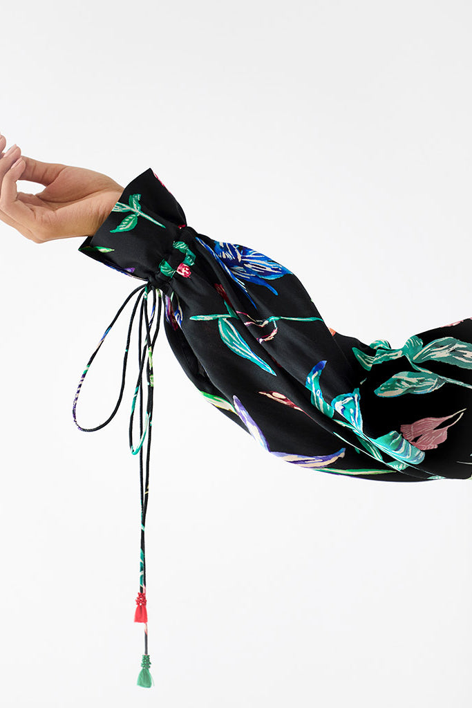 Black Botanica Jumpsuit JUMPSUITS IKKIVI