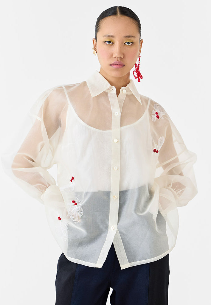 Koi Organza Shirt TOPS IKKIVI