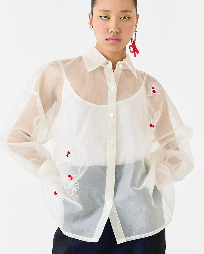 Koi Organza Shirt TOPS IKKIVI