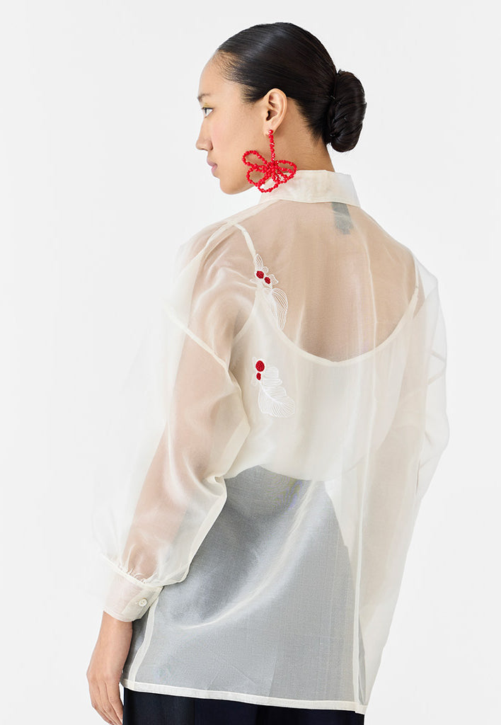 Koi Organza Shirt TOPS IKKIVI