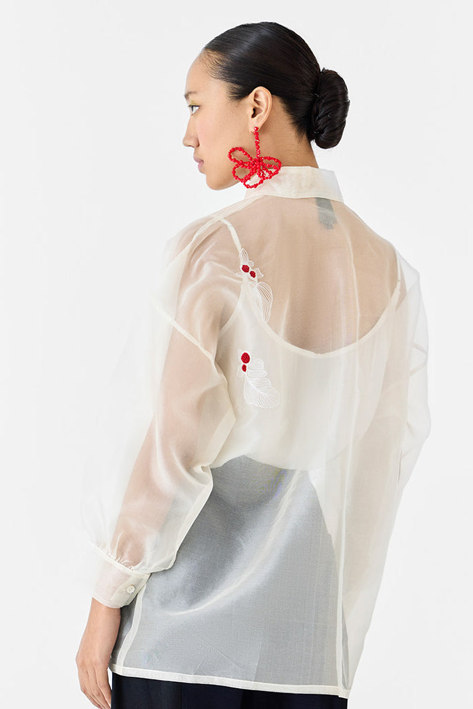 Koi Organza Shirt TOPS IKKIVI