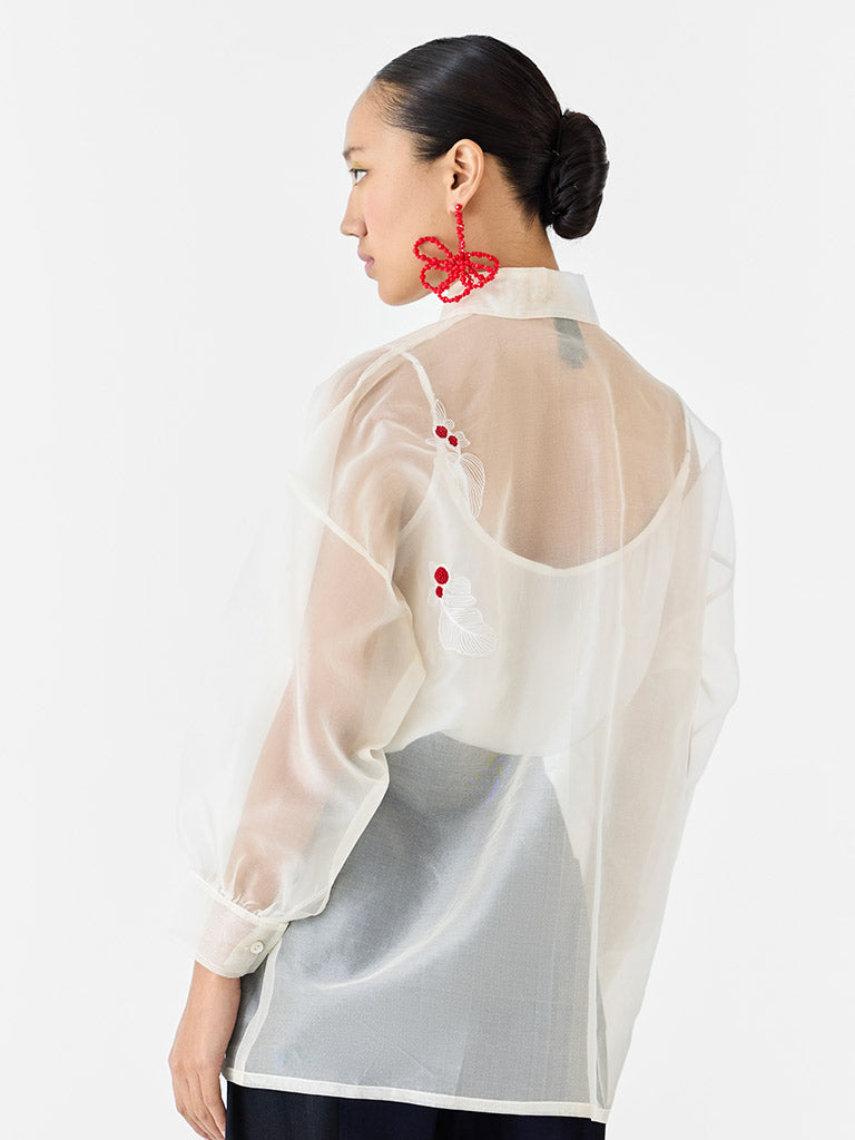 Koi Organza Shirt TOPS IKKIVI