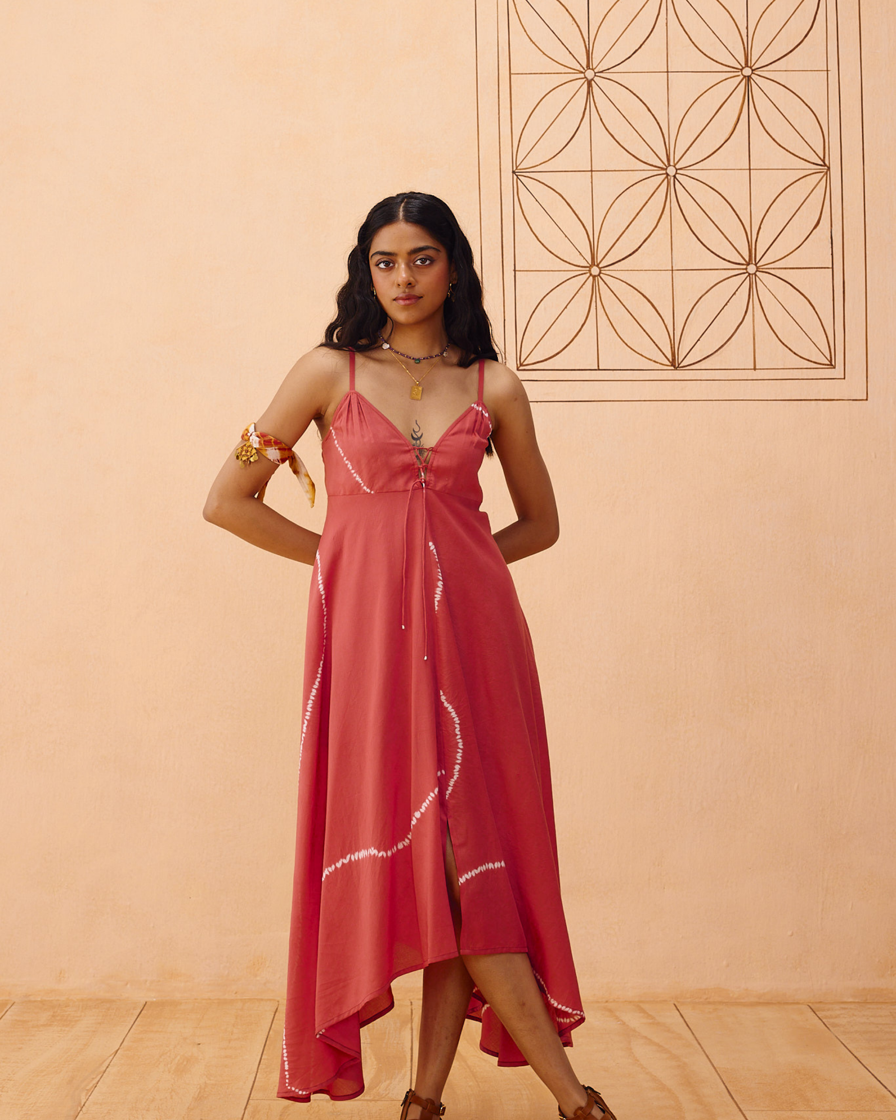 Rosy Sea Lyocell Dress DRESSES SUI