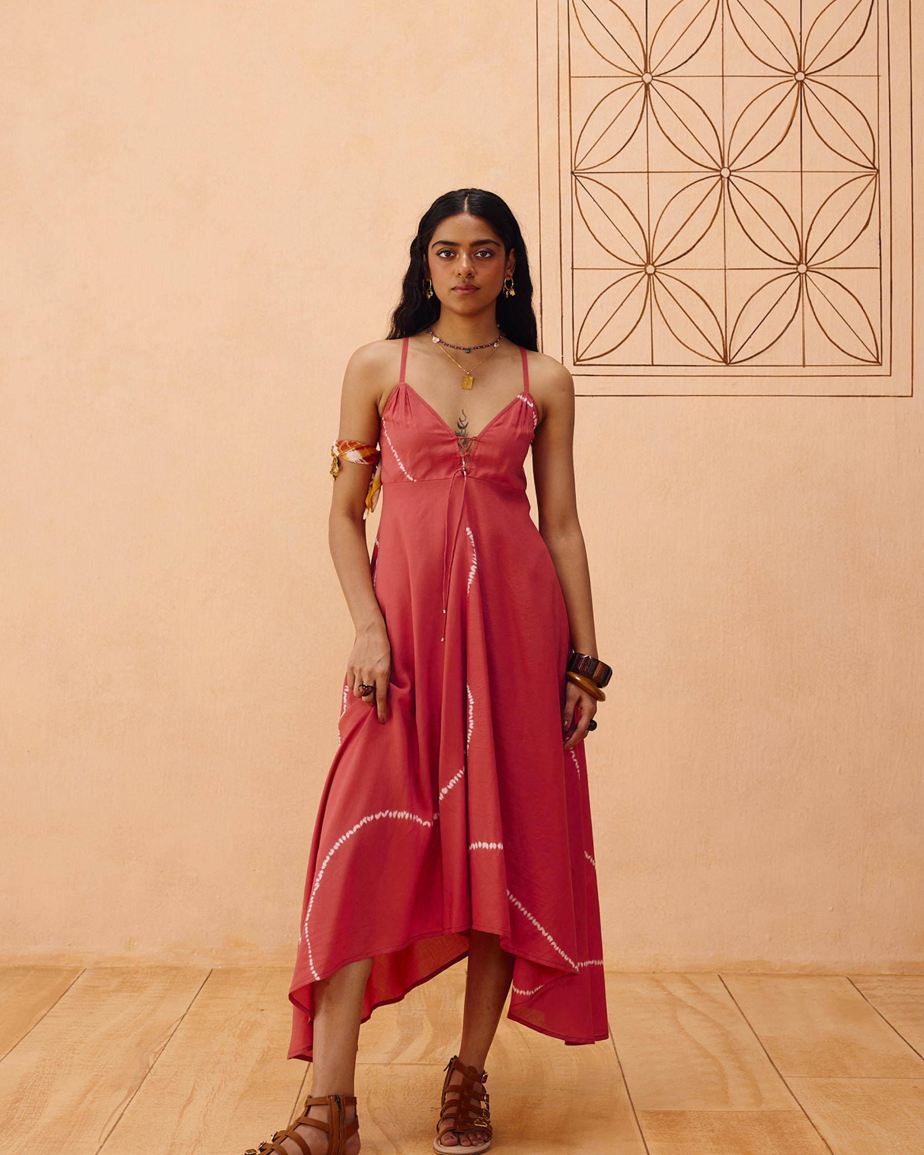 Rosy Sea Lyocell Dress DRESSES SUI
