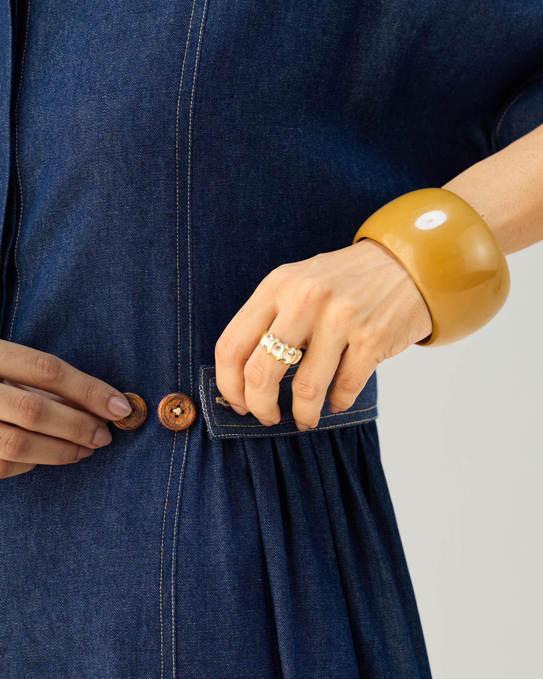 Shades Of Blue Denim Dress DRESSES SUI