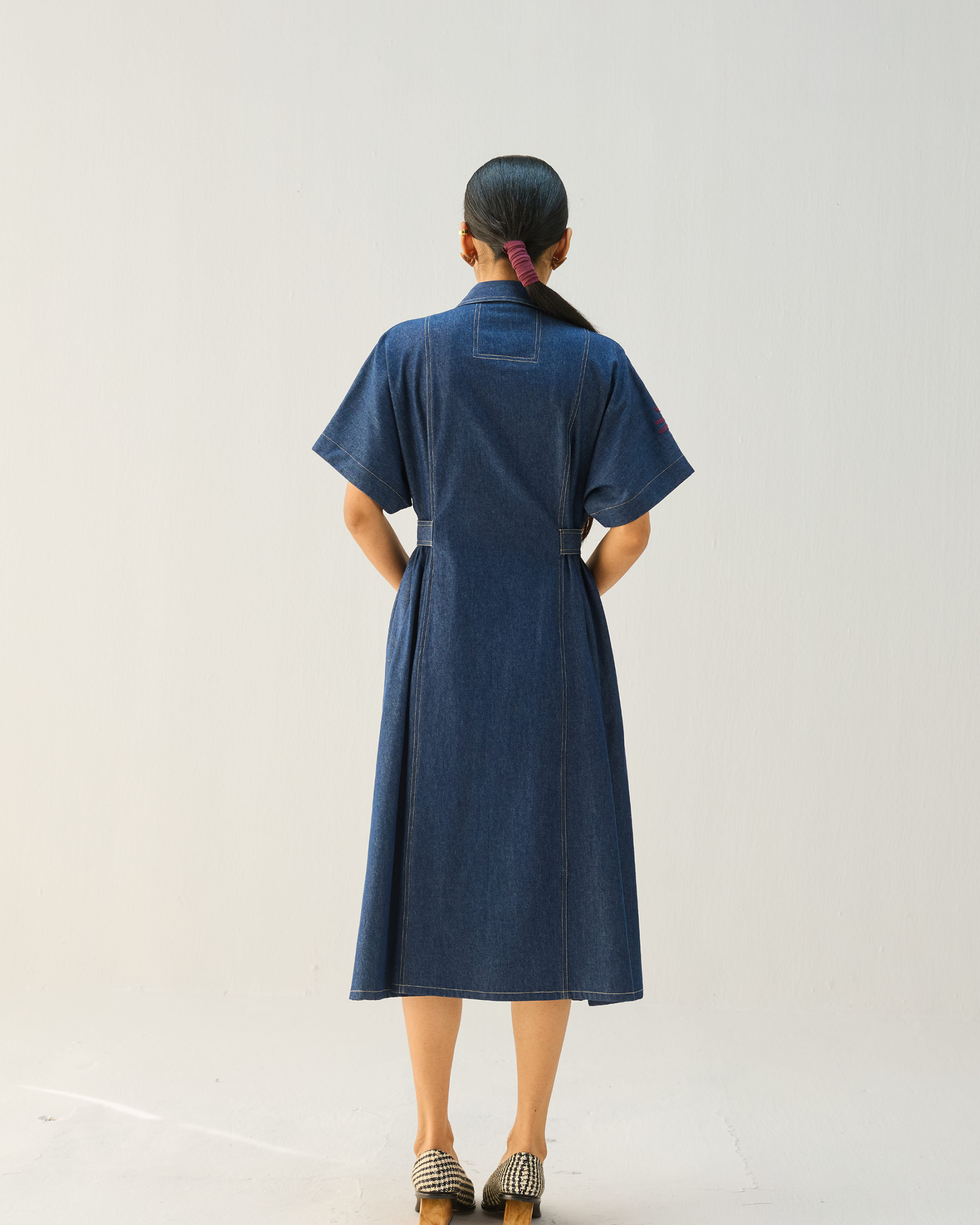 Shades Of Blue Denim Dress DRESSES SUI
