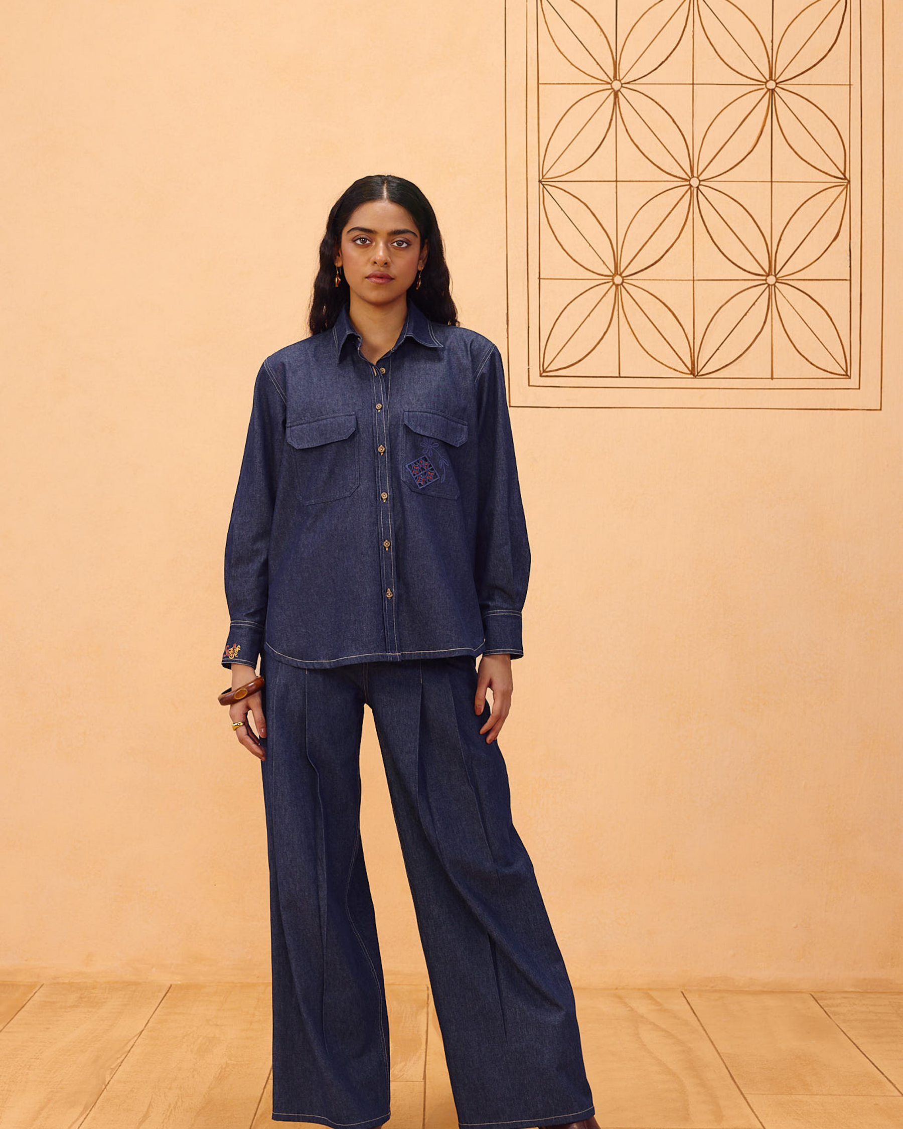 Slow Roots Sustainable Denim Shirt TOPS SUI