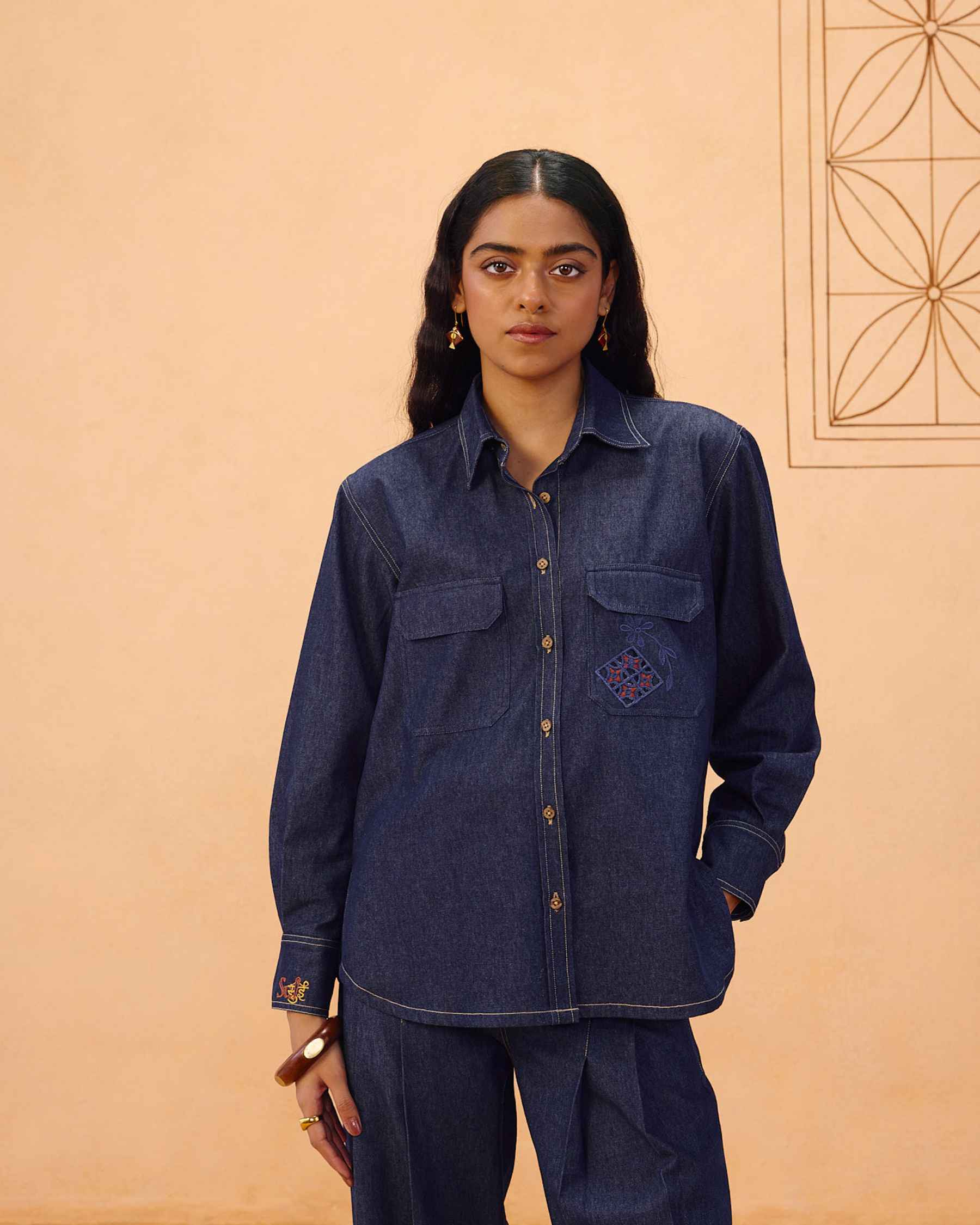 Slow Roots Sustainable Denim Shirt TOPS SUI