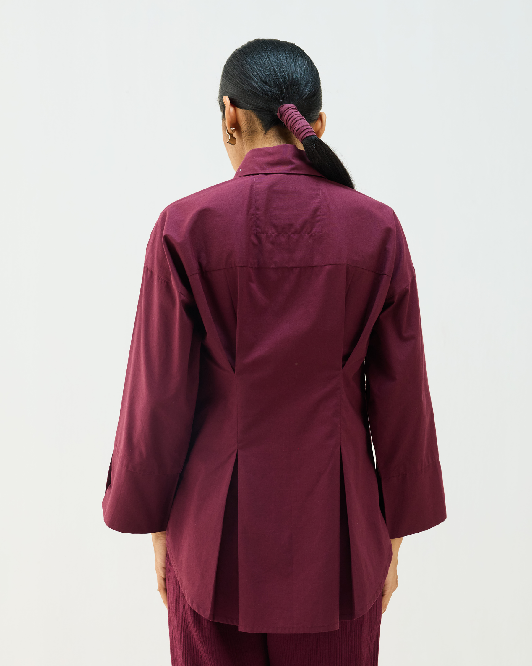 Stillness Organic Cotton Wrap Shirt TOPS SUI