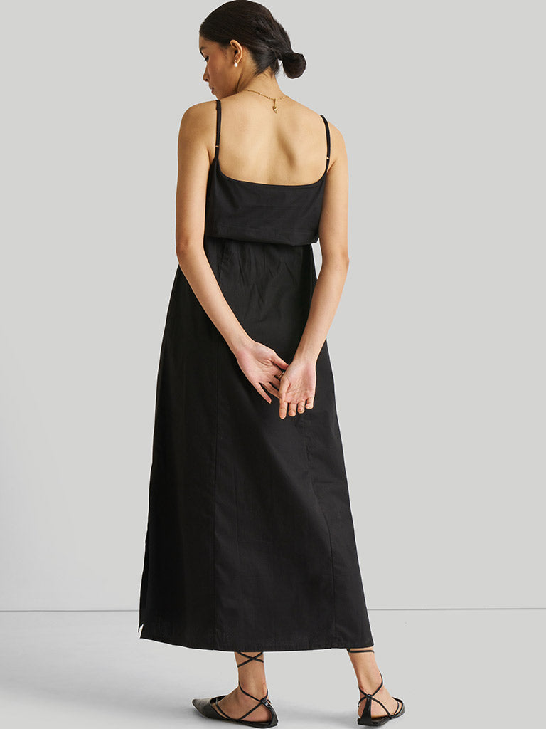 Strappy Black Maxi Dress DRESSES Reistor