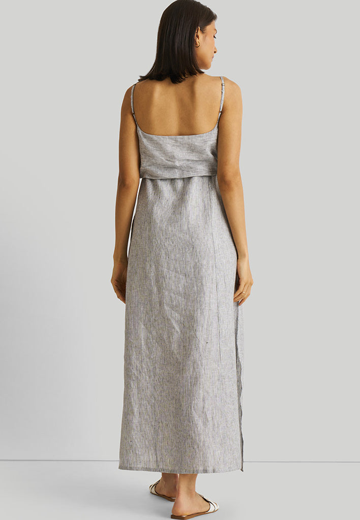 Strappy Pin Striped Maxi Dress DRESSES Reistor