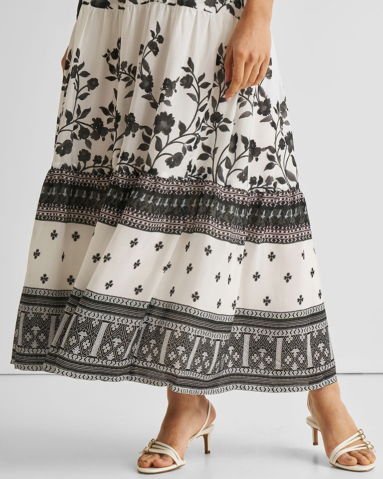 Strappy Tiered Maxi Dress DRESSES Reistor