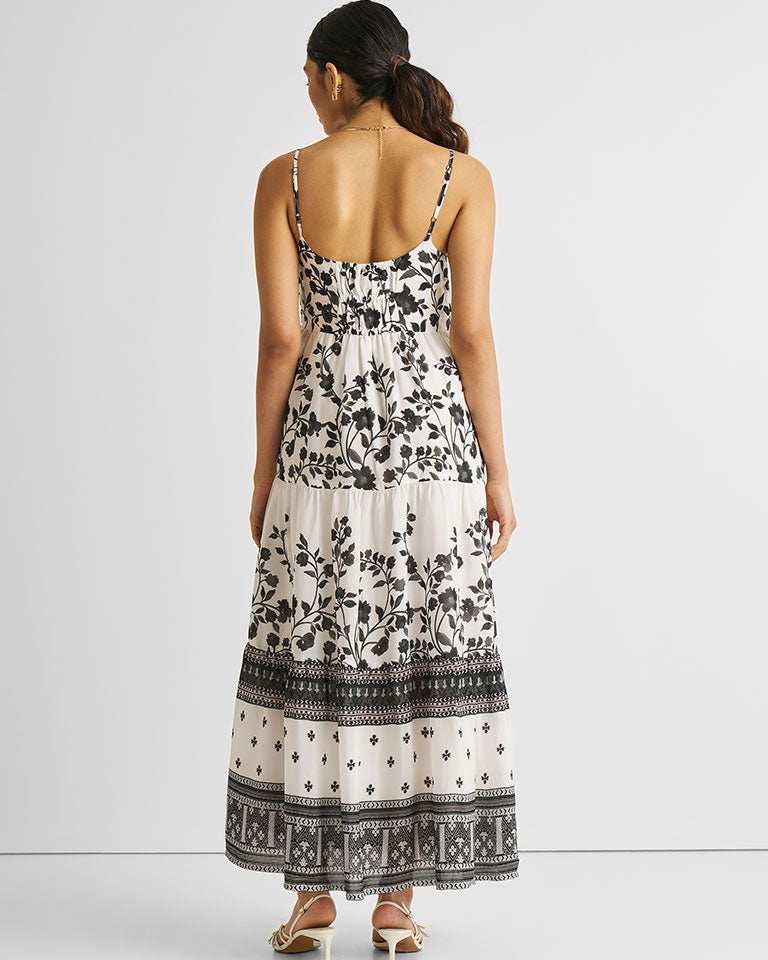 Strappy Tiered Maxi Dress DRESSES Reistor
