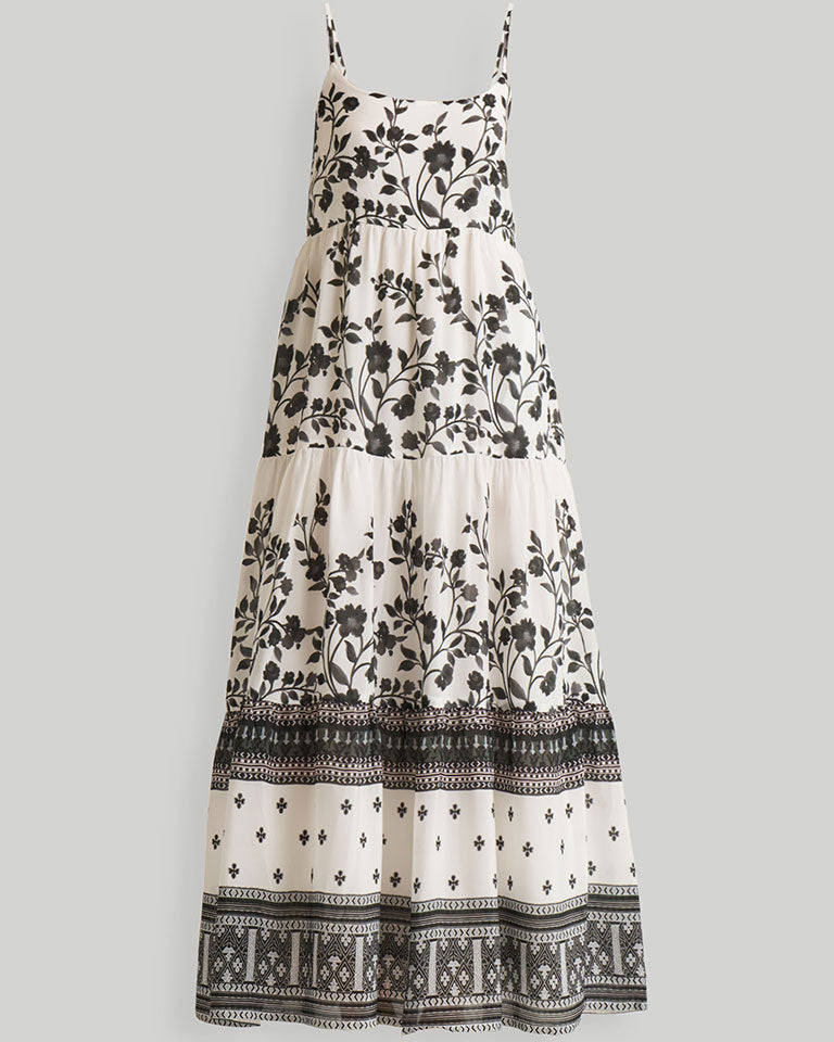 Strappy Tiered Maxi Dress DRESSES Reistor