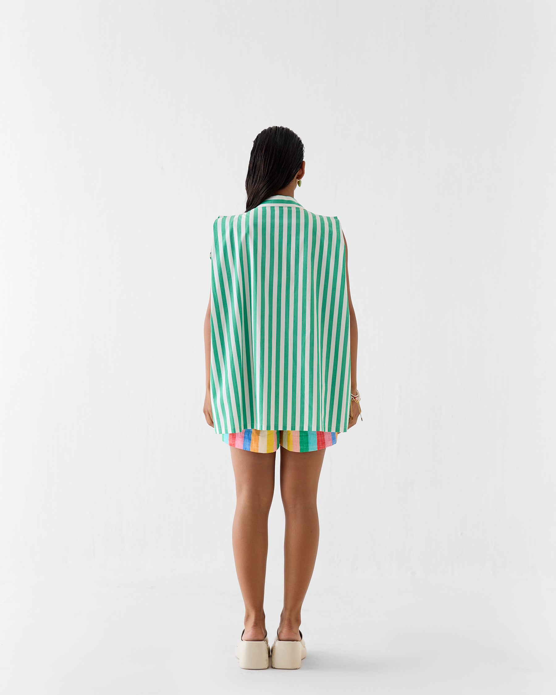Mint Flower Shirt TOPS IKKIVI