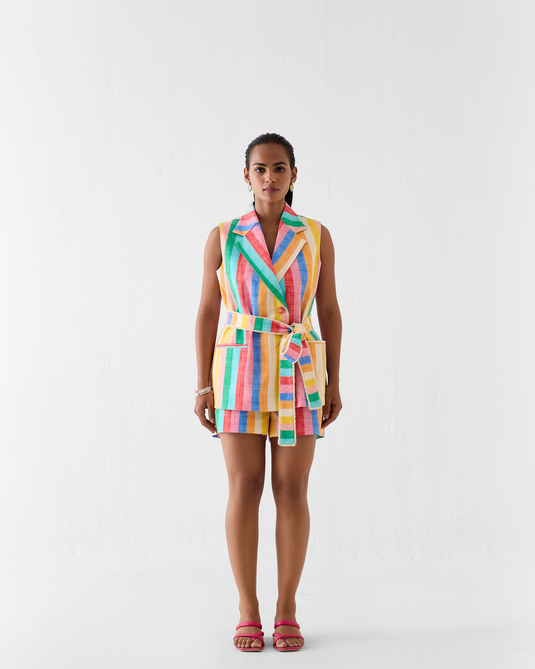 Leher Blazer & Shorts Co-ord Set SETS IKKIVI