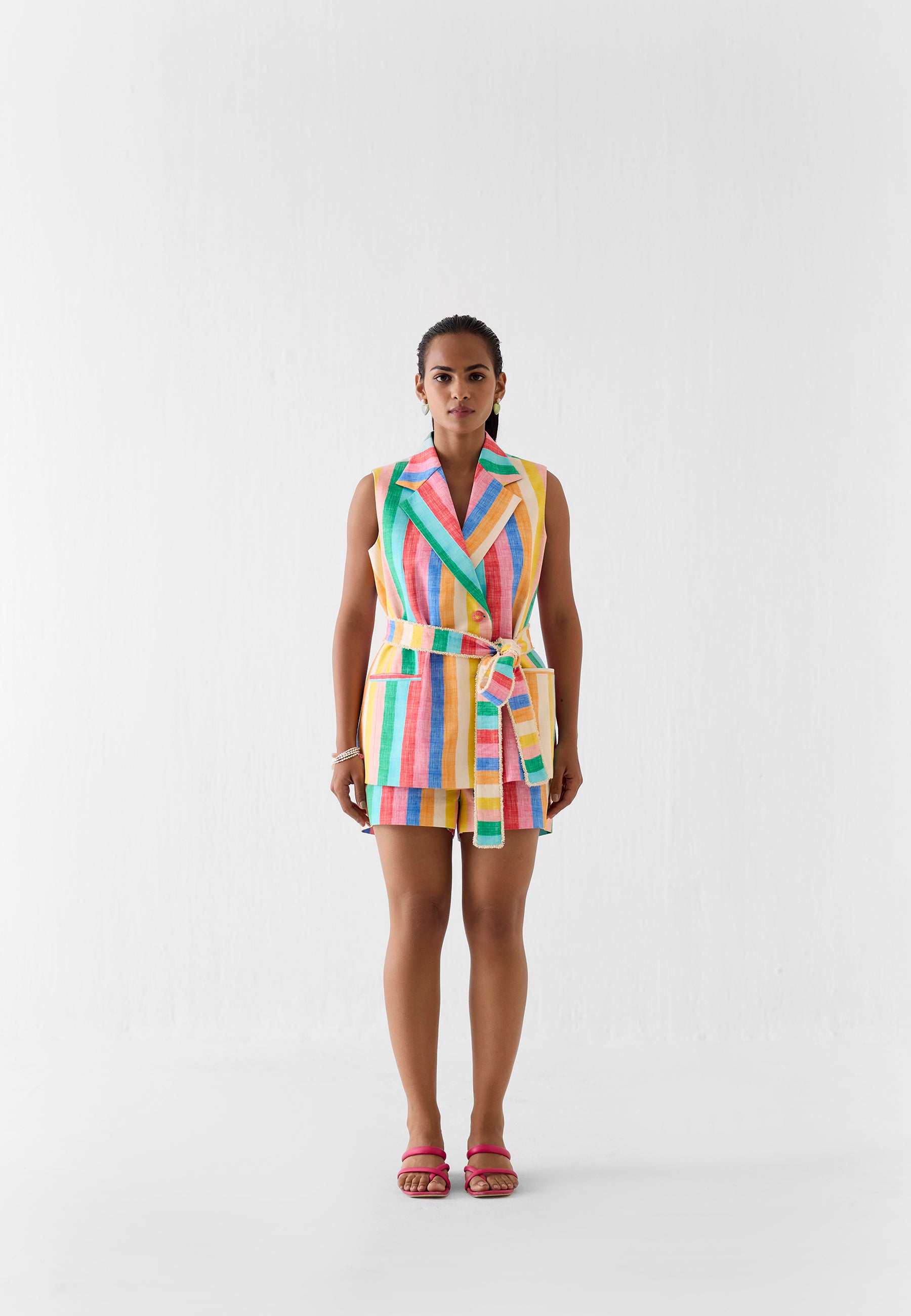 Leher Blazer & Shorts Co-ord Set SETS IKKIVI