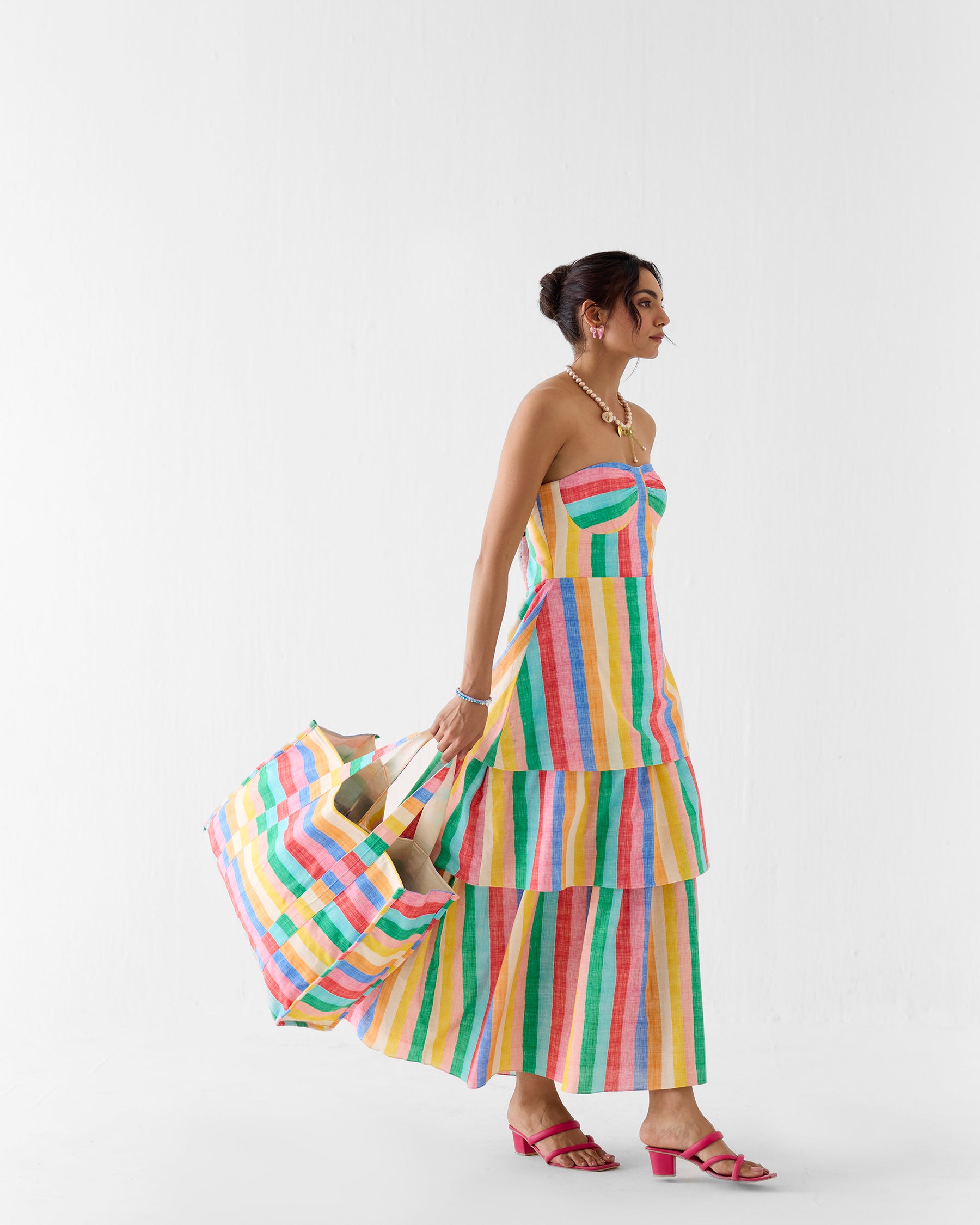 Leher Tiered Off-Shoulder Dress DRESSES IKKIVI