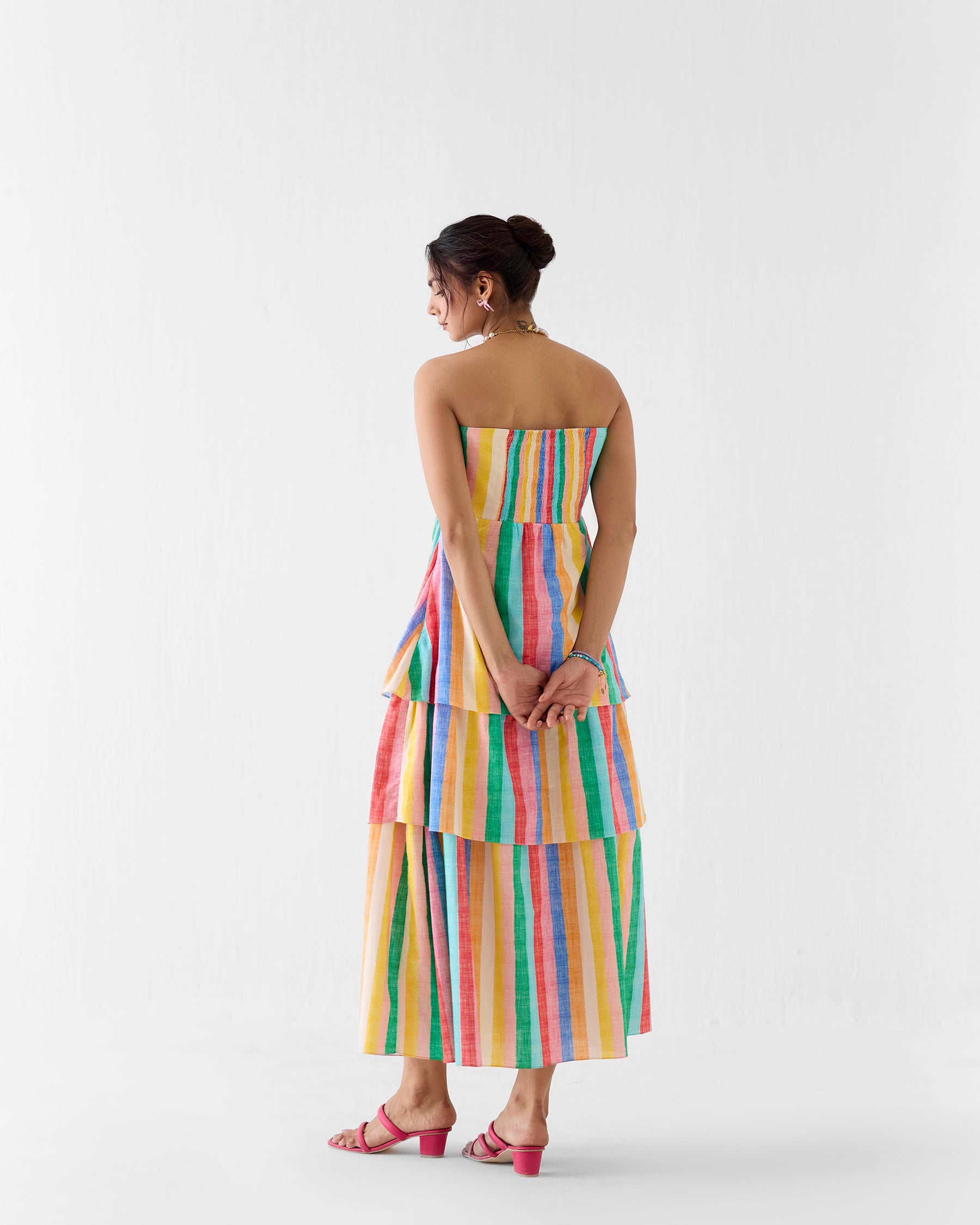 Leher Tiered Off-Shoulder Dress DRESSES IKKIVI