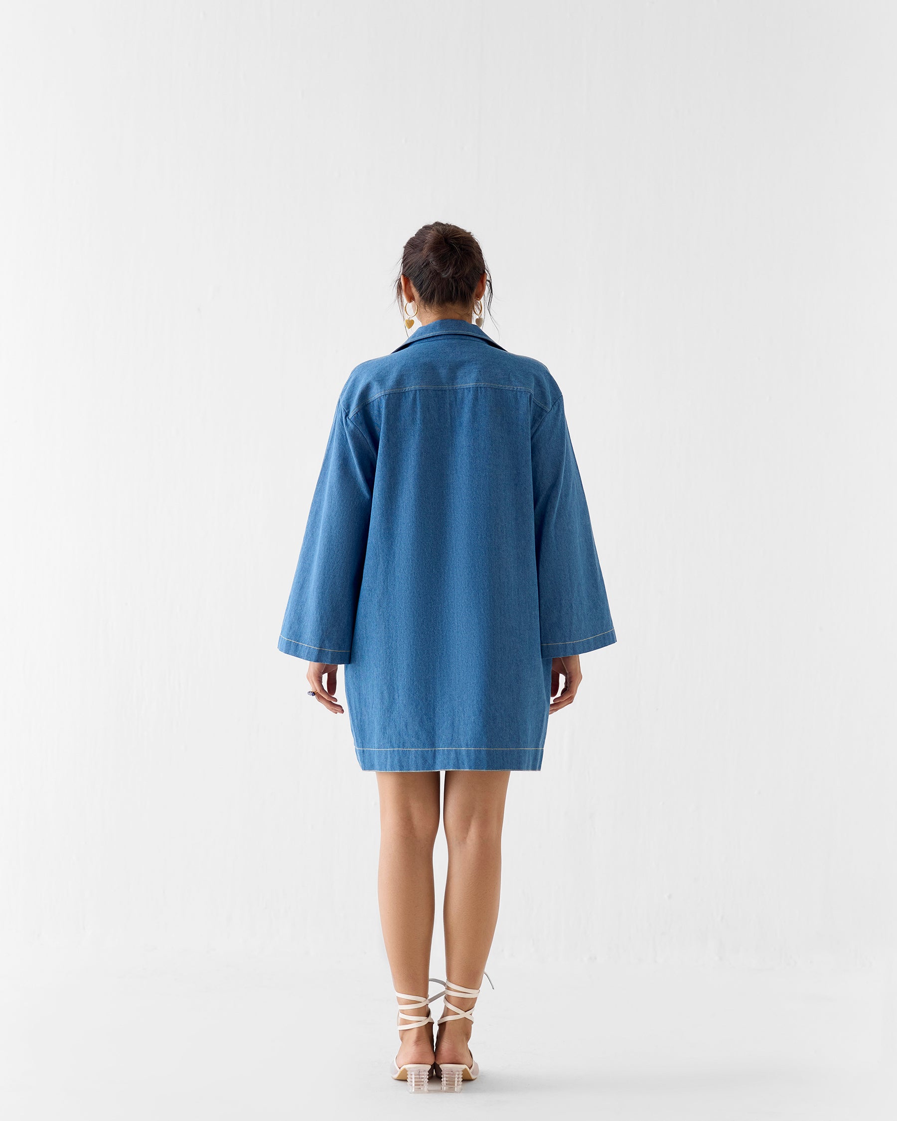 Indigo Short Dress DRESSES IKKIVI