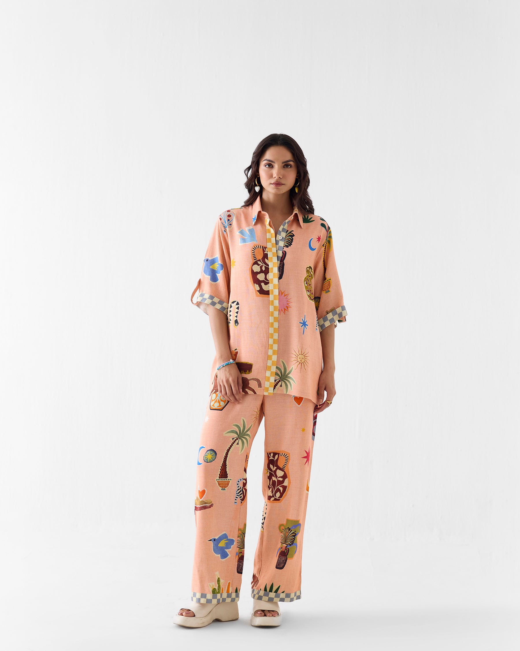 Pottery Shirt & Pant Co-ord Set SETS IKKIVI