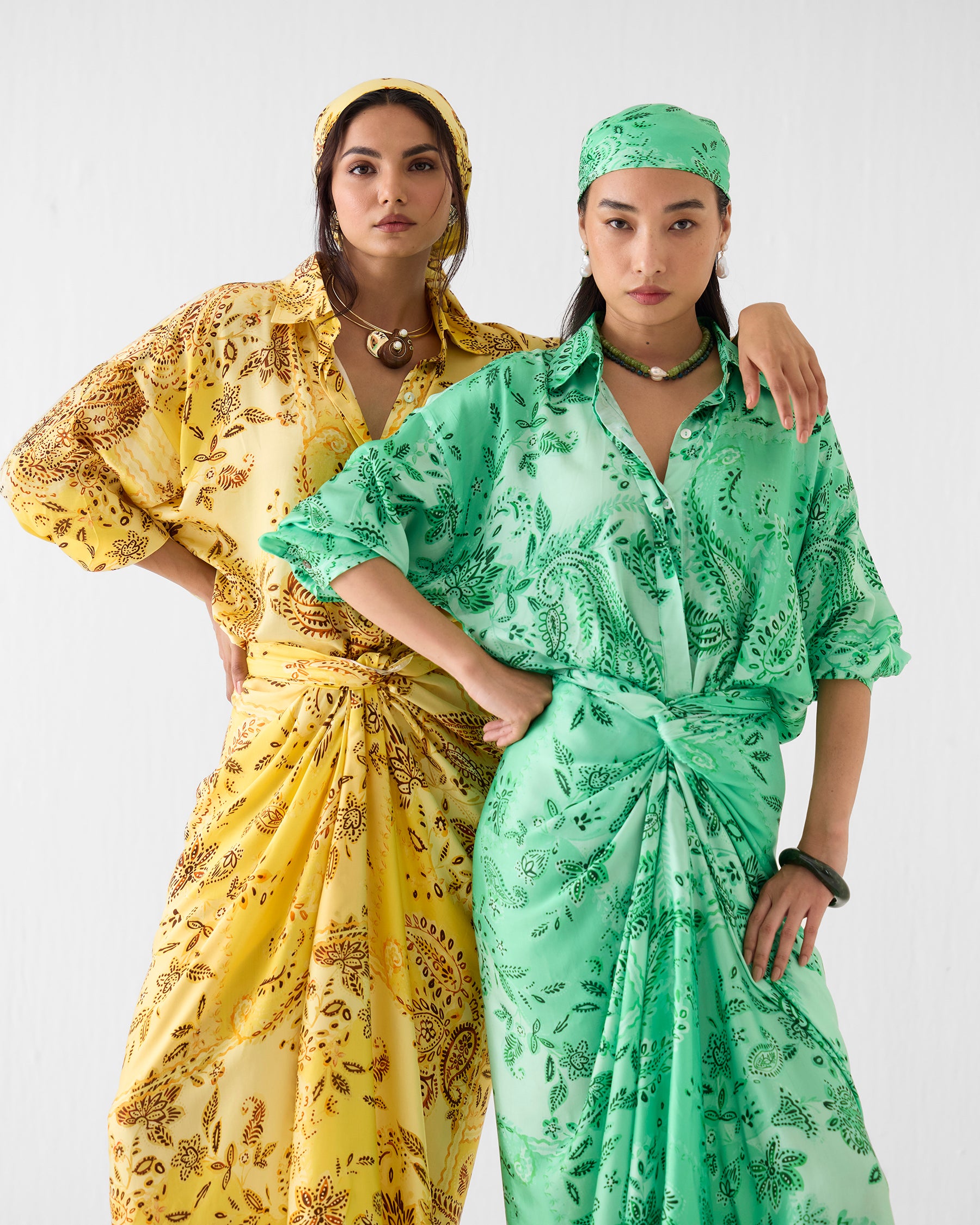 Ambi Draped Shirt Dress DRESSES IKKIVI
