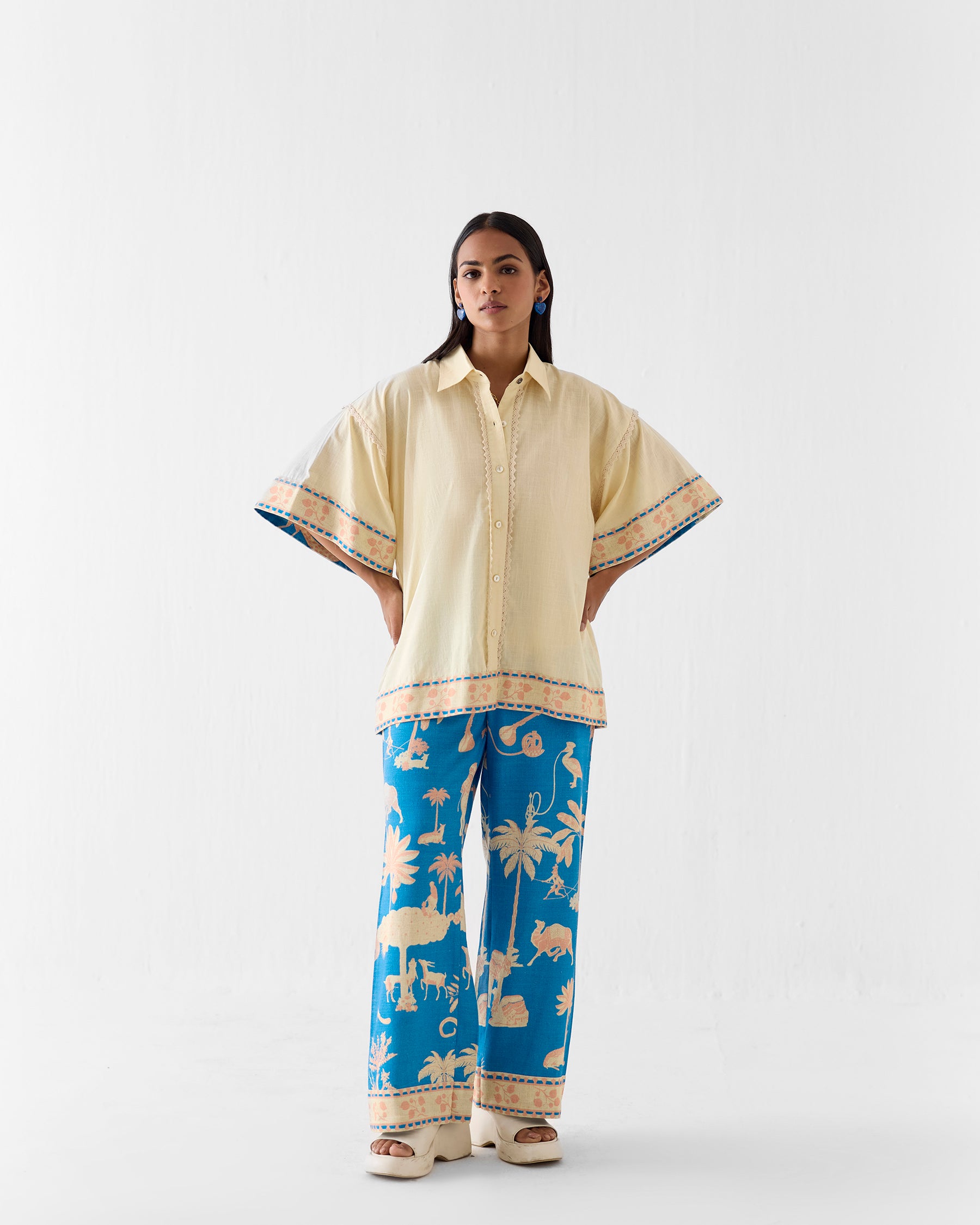 Jaipur Boxy Shirt & Pant Co-ord Set SETS IKKIVI