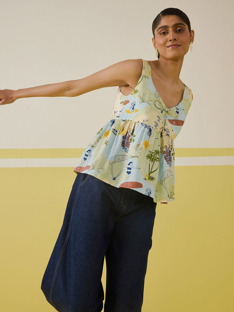 Sunshine Peplum Top TOPS SUI