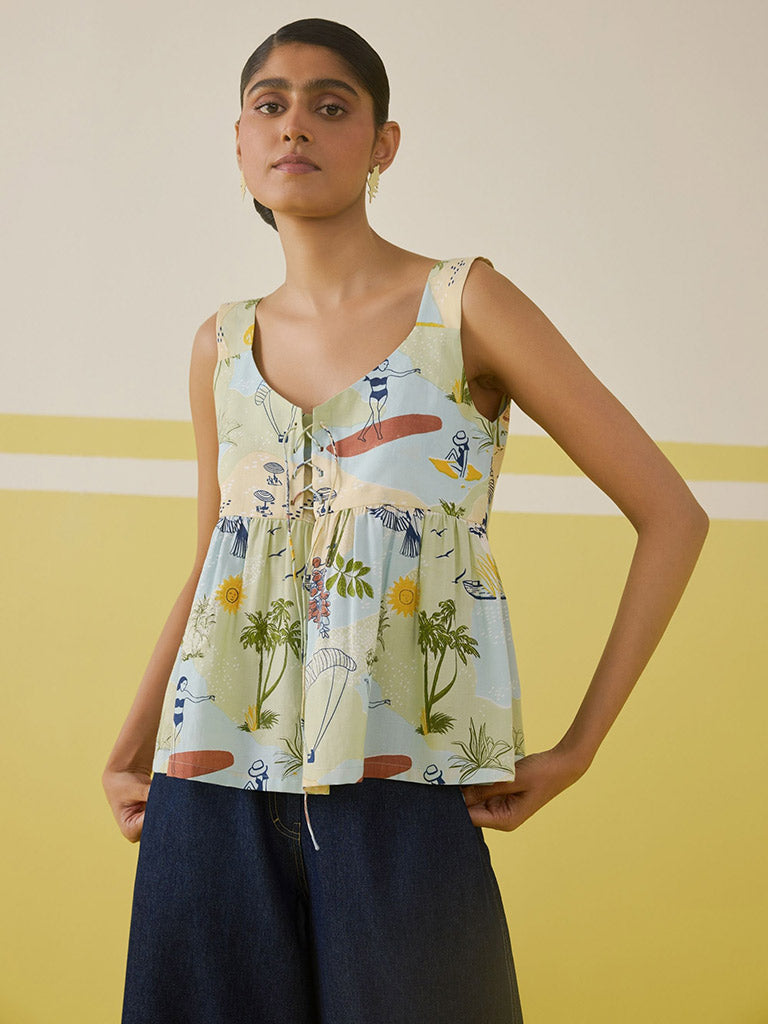 Sunshine Peplum Top TOPS SUI