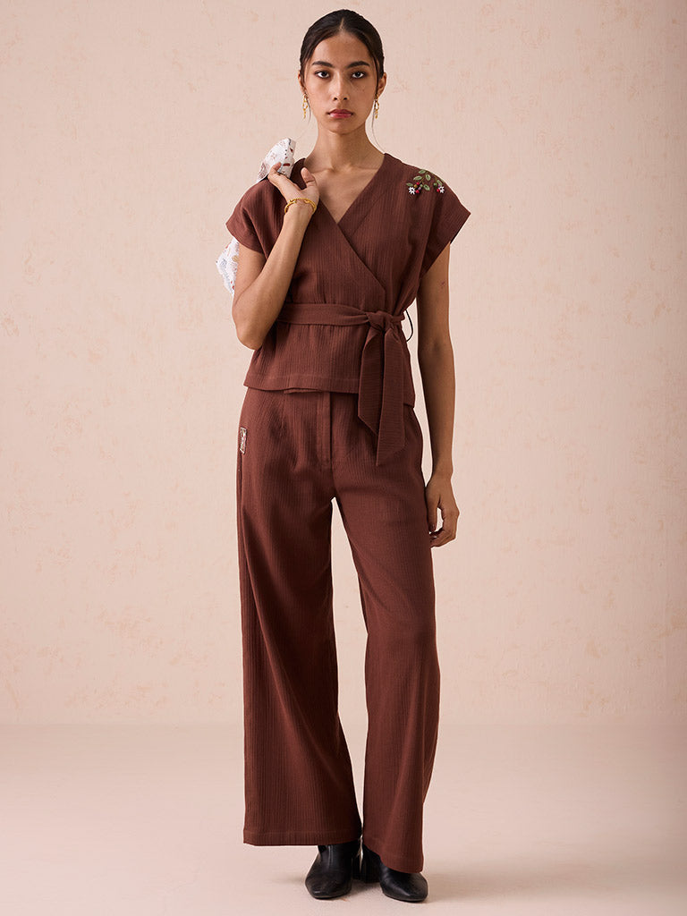 The Berry Bright Wrap Top TOPS SUI