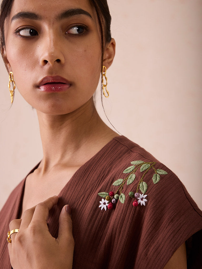 The Berry Bright Wrap Top TOPS SUI