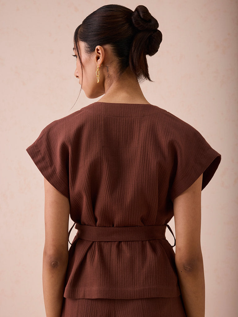 The Berry Bright Wrap Top TOPS SUI