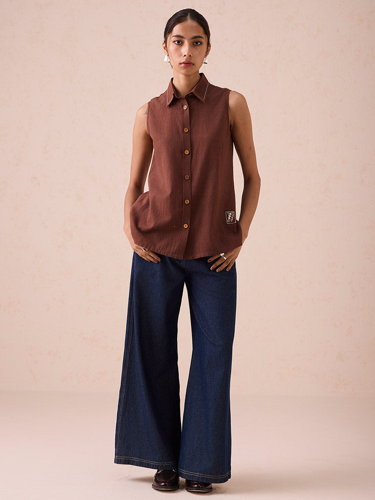 The Cocoa Sleeveless Shirt TOPS SUI