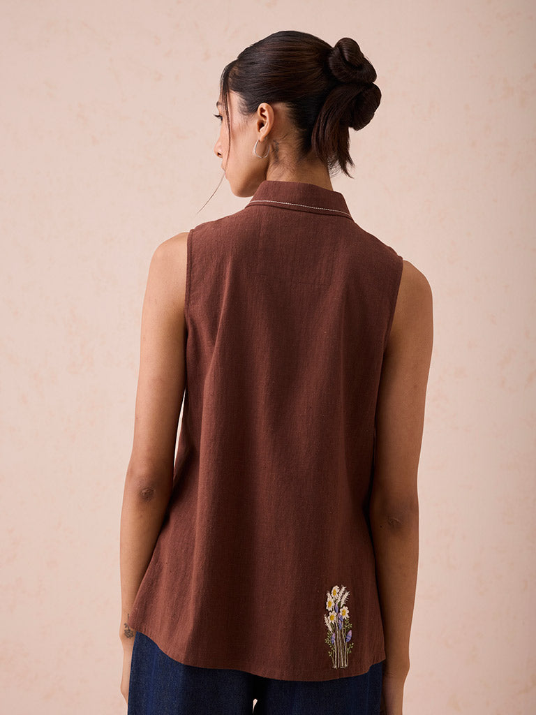 The Cocoa Sleeveless Shirt TOPS SUI