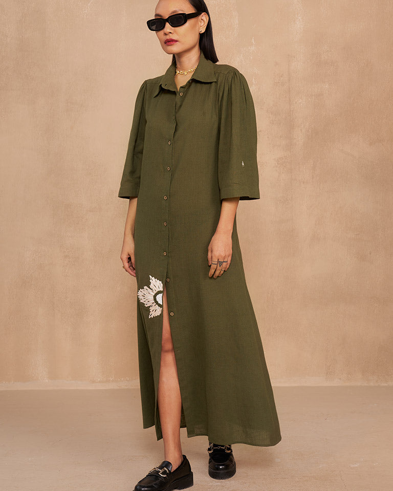The Cosmos Shirt Dress DRESSES SUI