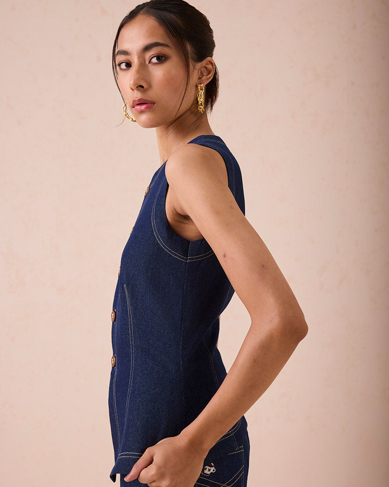 The Daydream Denim Waistcoat JACKETS SUI