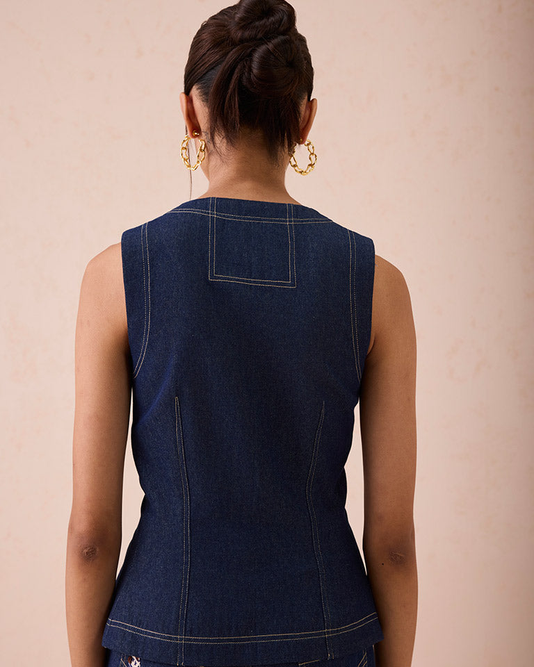 The Daydream Denim Waistcoat JACKETS SUI
