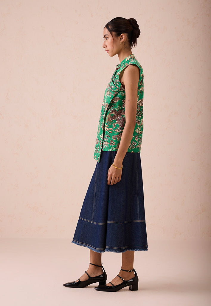 The Evergreen Luck Cheongsam Blouse TOPS SUI