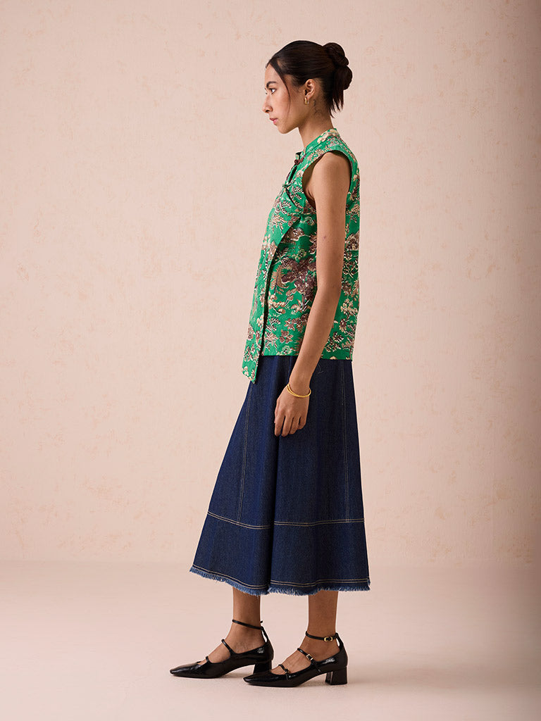 The Evergreen Luck Cheongsam Blouse TOPS SUI