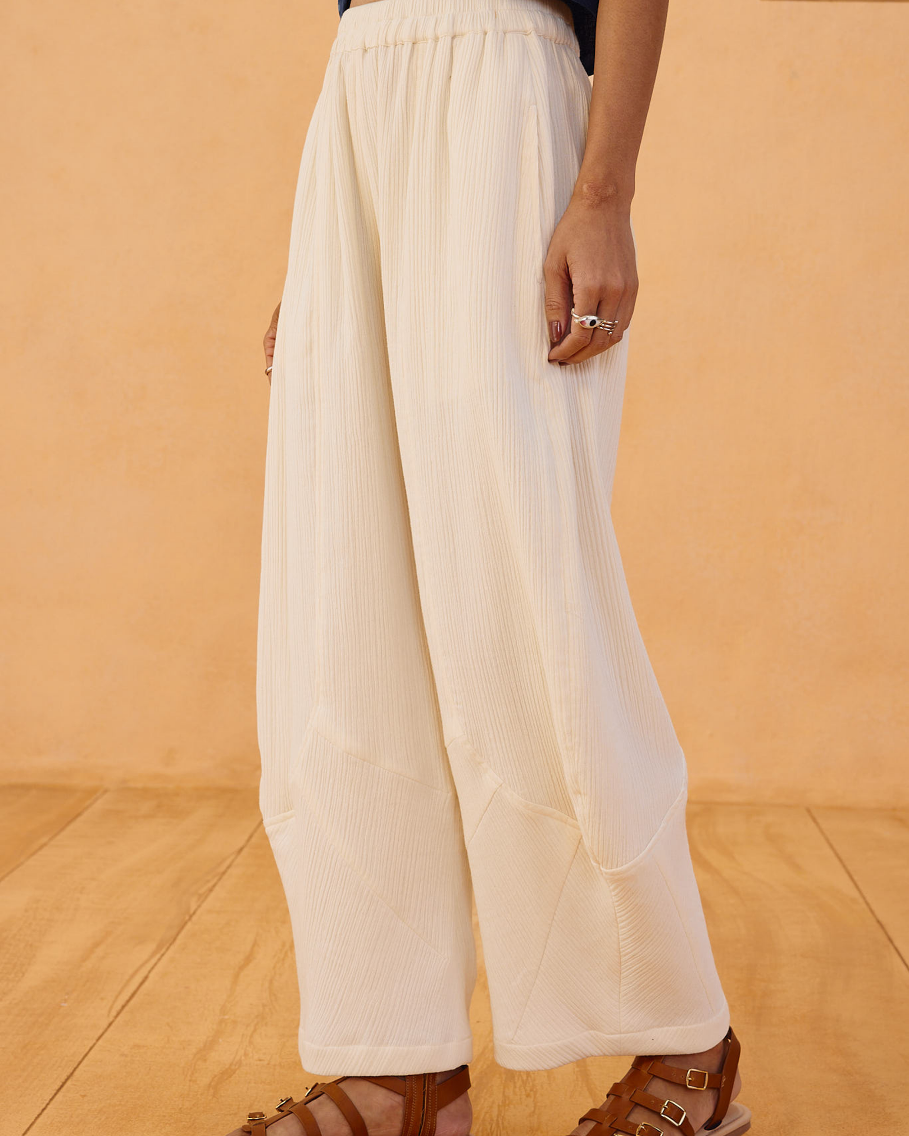 The Frame Organic Cotton Barrel Trousers BOTTOMS SUI