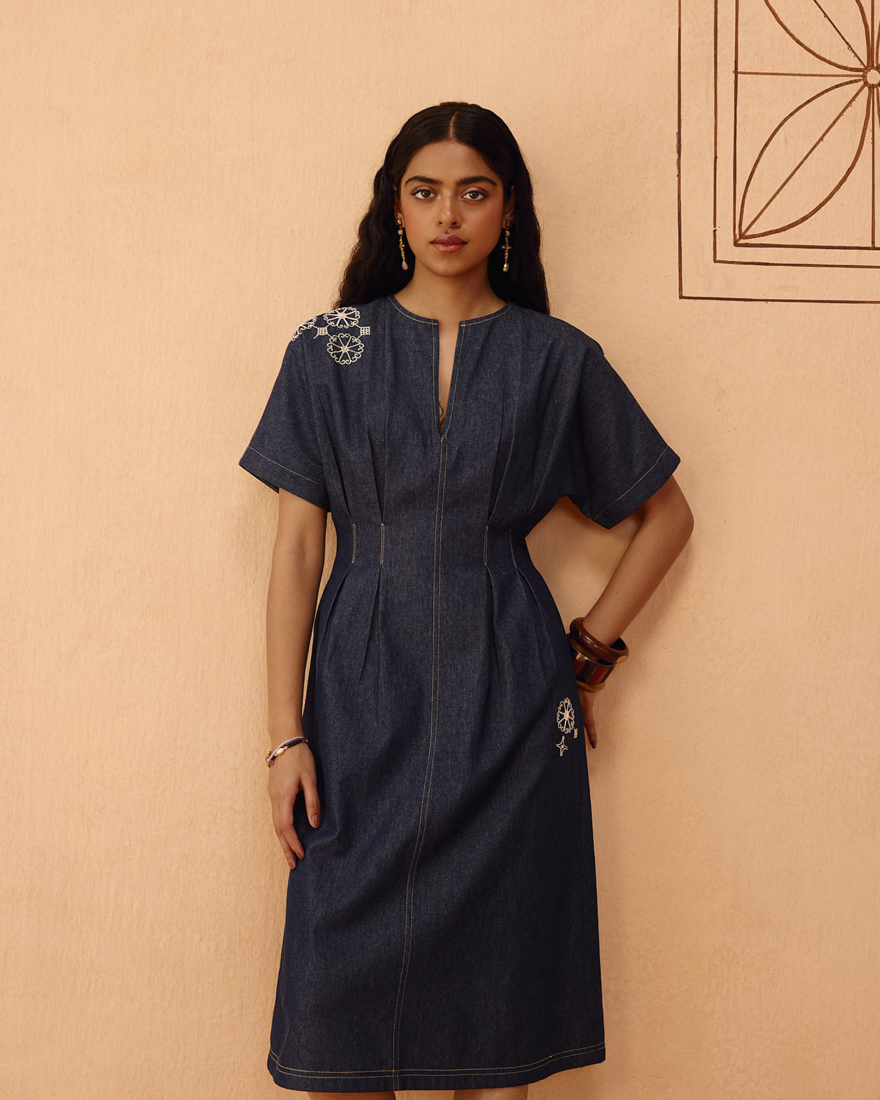 The Harmony Sustainable Denim Dress DRESSES SUI