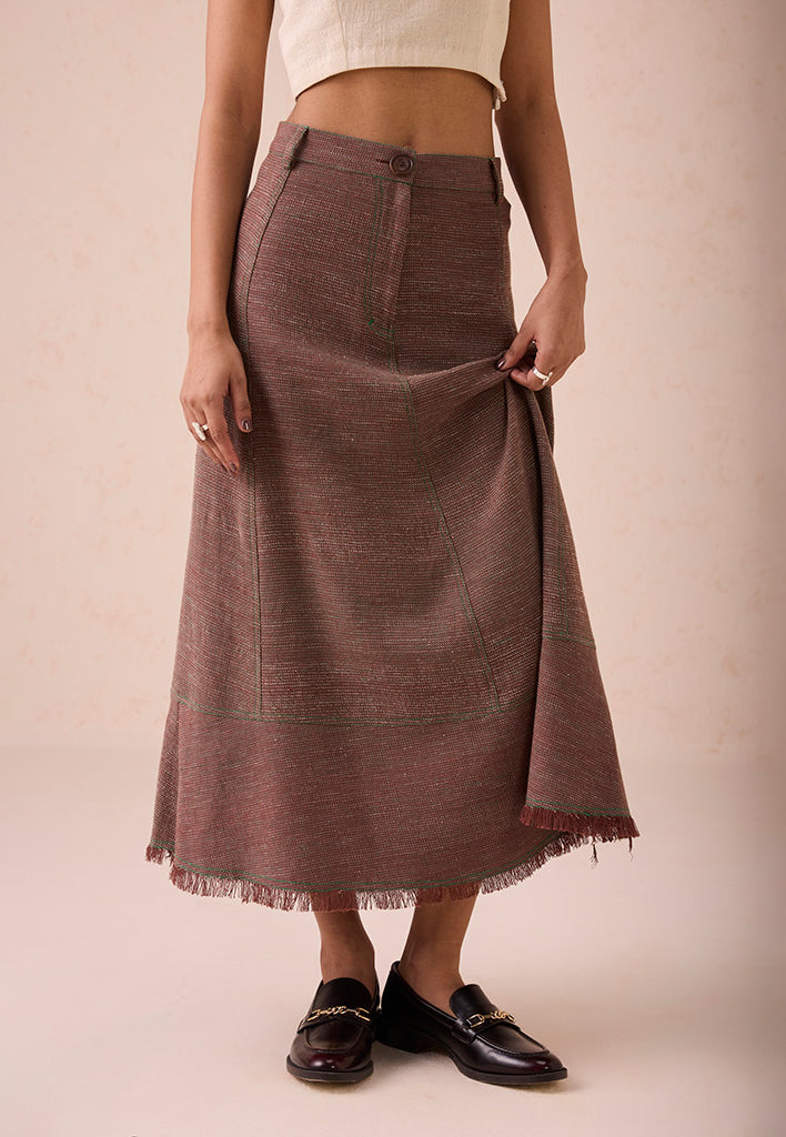 The Hazel Sun Midi Skirt BOTTOMS SUI