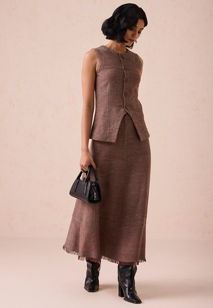 The Hazel Sun Midi Skirt BOTTOMS SUI