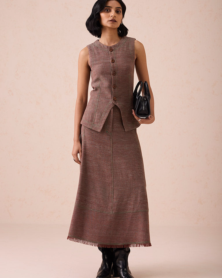 The Hazel Sun Midi Skirt BOTTOMS SUI